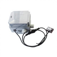 Contrôleur de robinet automatique sans contact à capteur, alimentation AC/DC, matériau ABS, finition chromée, design moderne, boîtier de commande compact