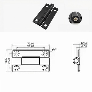Charnières en alliage de zinc à couple réglable, quincaillerie métallique, s'arrêtent à un angle aléatoire pour armoire électrique - Product Image 6