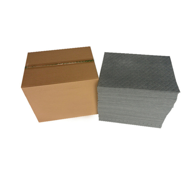 Oil and Liquid Universal Absorbent Pads with Tangents 100% Polypropylene Eco-friendly Industrial Use