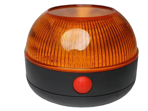 Luci Lampeggianti per Segnalazione Stradale Impermeabili IP65, Alimentate <span class=keywords><strong>a</strong></span> <span class=keywords><strong>Batteria</strong></span>, con Base Magnetica - Product Image 3