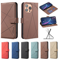 Étui en cuir pour iPhone 16E, étui à rabat pour téléphone, étui portefeuille pour Samsung S25, style japonais et coréen, étui de protection pour Xiaomi 14