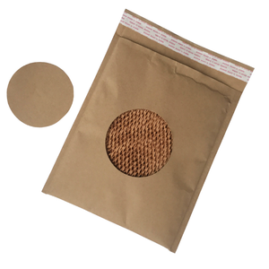 Enveloppes d'expédition en <span class=keywords><strong>papier</strong></span> <span class=keywords><strong>kraft</strong></span> biodégradable compostable avec logo personnalisé, enveloppes rembourrées en nid d'abeille pour envoi postal - Product Image 1