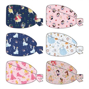 Gorro de Enfermera Estampado con Lazos Traseros, Gorro Quirúrgico con Dibujos Animados, Gorro Médico para Enfermeras y Trabajadores de la Salud de Vaslcare - Product Image 1