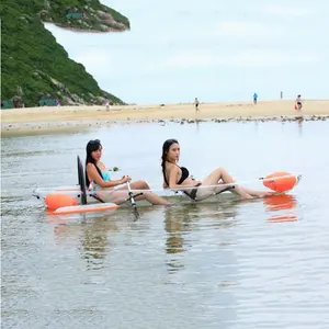 Caiaque cristal barco de pesca canoa transparente, caiaque de policarbonato esportivo para 2 pessoas