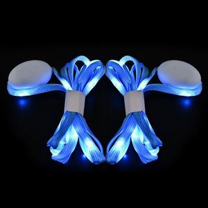 เชือกผูกรองเท้า LED กระพริบพร้อมโลโก้สั่งทำ ของชำร่วยงานปาร์ตี้ เชือกผูกรองเท้าเรืองแสง พิมพ์ลายดิจิตอล พกพาสะดวก - Product Image 4