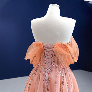 Robe de soirée élégante pour femmes Jancember Rsm67393, style nouveau, tube top, dentelle, paillettes, franges - Product Image 6