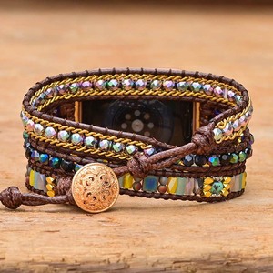 Gran oferta de correa de piedra Natural para reloj inteligente, pulsera de reloj de ágata de 38mm y 42mm para Iwatch Series 7/6/5/4/3/2/1/<span class=keywords><strong>SE</strong></span> - Product Image 3