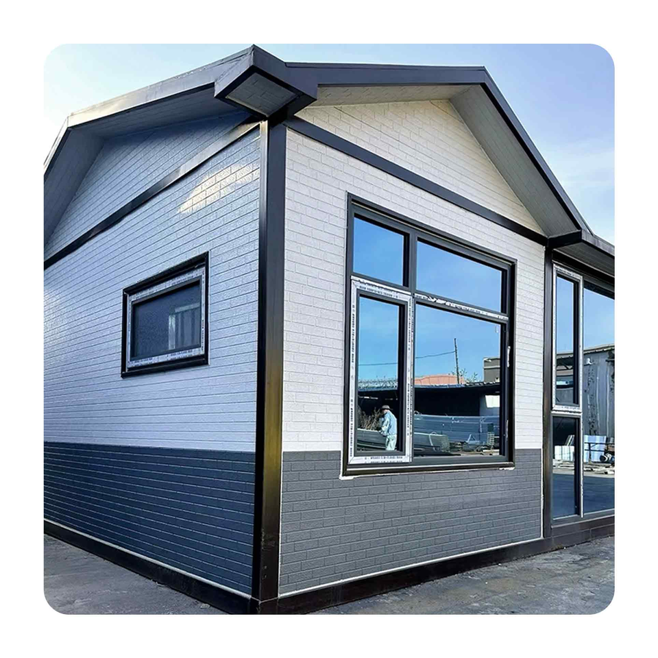 Modern House Exterior Wall Cladding PU Sandwich Panel Gray Brick ...