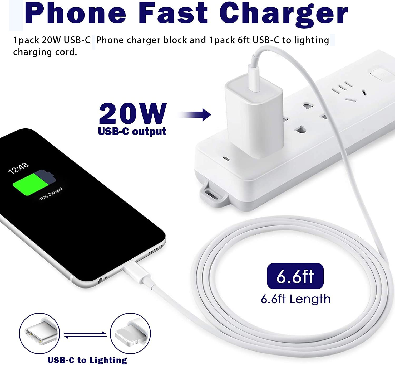 PD 20W type c cable fast charging USB C Wall charger set for iphone 13 cable usb cellphone accessories
