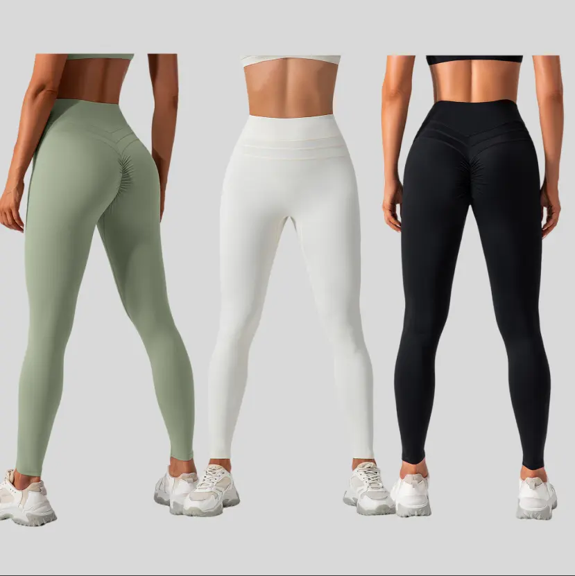 Mallas de cintura alta para mujer, pantalones de Yoga para levantar la cadera, pantalones de secado rápido para correr, pantalones deportivos ajustados moldeadores