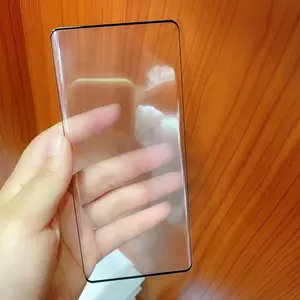 Thực sự tốt nhất chất lượng đầy đủ keo đầy đủ cong Tempered Glass bảo vệ màn hình cho Samsung S23 siêu vân tay mở khóa phim