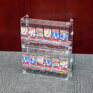 Vente en gros de distributeurs empilables en acrylique transparent pour 6 lots de boosters personnalisés - Product Image 3