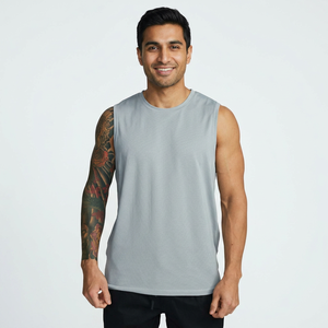 Camiseta sin Mangas para Hombre, Nueva Llegada, Color Personalizado, Secado Rápido, Venta al por Mayor, Camiseta sin Mangas para Hombre de Alta Calidad - Product Image 1