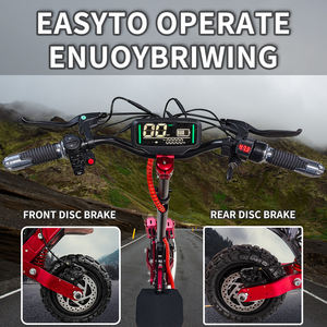 Patinete Eléctrico Todoterreno para Adultos desde Almacén en EE. UU. con Llantas de 11", E-Scooter de Alta Resistencia con Doble Suspensión - Product Image 3