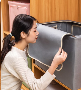 Contenedores Oxford plegables para almacenamiento de ropa, bolsas organizadoras, contenedor con marco de acero - Product Image 4