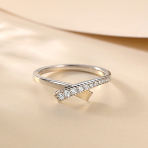 Cincin berbentuk hati romantis, lapisan emas Rhodium elegan Joyas De Plata 925 asli untuk pemakaian sehari-hari Hari Valentine - Product Image 2