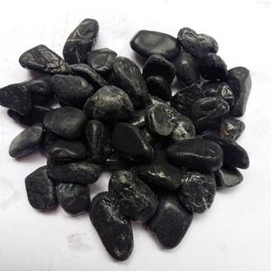 Galets funssés en pierres naturelles de couleur noire, pour aménagement paysager paysager - Product Image 1