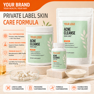 Fabricant de compléments alimentaires pour l'acné, clarté de la peau avec vitamine A, vitamine C, zinc et mélange d'herbes, 90 capsules contre l'acné - Product Image 4