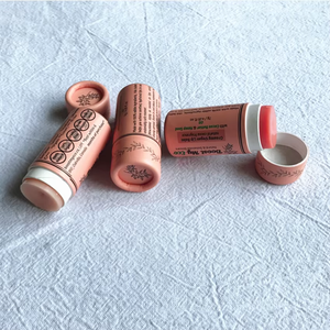 Phân hủy sinh học rỗng Kraft tông đẩy lên khử mùi container 0.15 oz giấy các tông Ống Hữu Cơ Lip Balm flavour Ống - Product Image 6