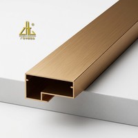 Profilé en aluminium sur mesure de haute qualité pour meubles de cuisine, portes d'armoires, fabricant d'extrusion OEM