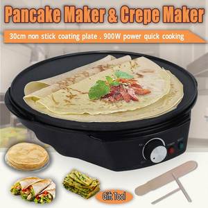 Vente directe d'usine, crêpière électrique en acier inoxydable pour la maison, machine à pizza et à crêpes, revêtement antiadhésif, économie d'énergie - Product Image 3