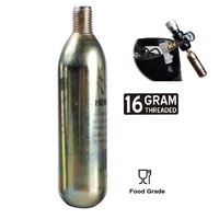 Gonfleur à cartouche co2 fileté 16g pour pneu de vélo, pompe à vélo, valve c02