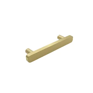 Light Luxury Brass Cabinet Door Handle Furniture Accessories Handle Flat Cabinet Handle Product