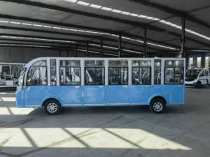<span class=keywords><strong>Bus</strong></span> électrique touristique et navette aéroportuaire, minibus, moteur AC 11KW, batterie 72V 200AH, freins à disque hydrauliques doubles - Product Image 5