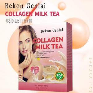 Thé au <span class=keywords><strong>lait</strong></span> au collagène Fabricant <span class=keywords><strong>de</strong></span> produits blanchissants pour la peau Peau au collagène et vitamine C Gluta Glow Sparkle Collagène Thé au <span class=keywords><strong>lait</strong></span> - Product Image 1