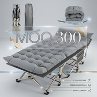 Lit pliant multifonctionnel portable en tissu Oxford pour le camping et le bureau, directement de l'usine