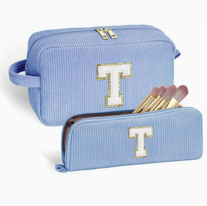 <span class=keywords><strong>Pochette</strong></span> de voyage cosmétique en tissu de serviette avec fermeture éclair, logo personnalisé, adorable, pour adolescentes, cadeau d'anniversaire, pliable - Product Image 4