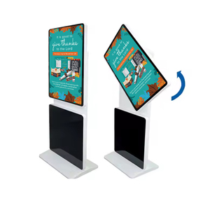 حامل أرضي 65 بوصة شاشة رقمية ذكية شاشة عرض إعلانات <span class=keywords><strong>LCD</strong></span> لافتات رقمية دوارة طوطم - Product Image 1