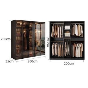 Armoire de luxe pour salon, meubles de vestiaire, armoire à 4 portes - Product Image 2