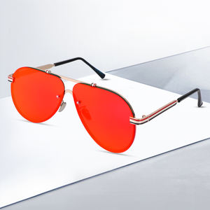 2024新しいサングラスストリートフォトミラー偏光ミラー男性と女性パイロットサングラスカラーフィルム卸売8461 - Product Image 4