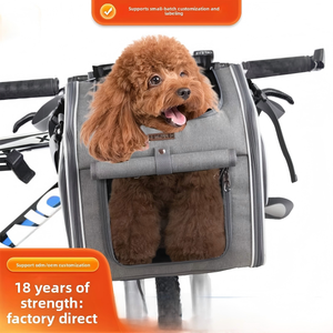 Transportín Plegable Rectangular de Gran Capacidad para Mascotas (Gatos y Perros) para Bicicleta; <span class=keywords><strong>Cesta</strong></span> Expandible para Bicicleta - Product Image 5