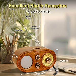 <span class=keywords><strong>Radio</strong></span> Retrò in Legno con Altoparlante |   FM/AM/SW |   Supporta TF/USB/AUX |   Audio stereo da 15W |   Decorazioni <span class=keywords><strong>Vintage</strong></span> Portatili per la Casa - Product Image 5