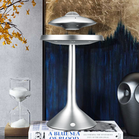 Altavoz Magnético Levitante HCNT de Base Alta, Altavoz Flotante con Rotación de 360°, Diseño UFO para Decoración del Hogar