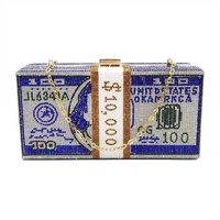 RB353 Sac à dîner exquis en USD avec embellissement scintillant en diamant pour les femmes à la mode de style portable
