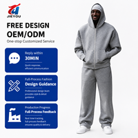 Conjuntos de Sudadera con Capucha y Pantalones Deportivos de Algodón Orgánico de 300 GSM, Personalizados, con Capa de Aire, de Gran Peso, Estilo Oversize