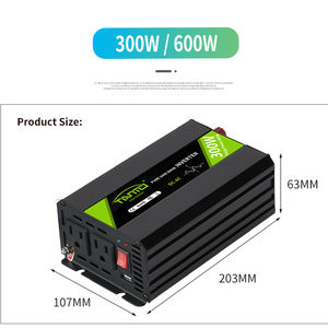 300W pura onda sinusoidale auto Inverter DC 12V a AC 120V con porta USB, certificato FCC, TP300W-12V per il mercato degli Stati Uniti - Product Image 3