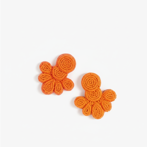 Boucles d'oreilles à broderie textile - Product Image 1