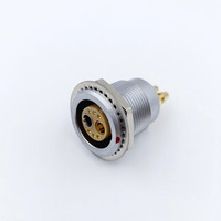 Compatible avec la série B FGG/EGG 3B Connecteur hybride coaxial gaz-électrique Prise circulaire en métal pour l'aviation Prise M18