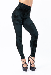 Nuovi pantaloni da donna imitazione Jeans in Denim consumati Leggings Casual a vita alta pantaloni a matita elasticizzati sportivi <span class=keywords><strong>Leggins</strong></span> - Product Image 4