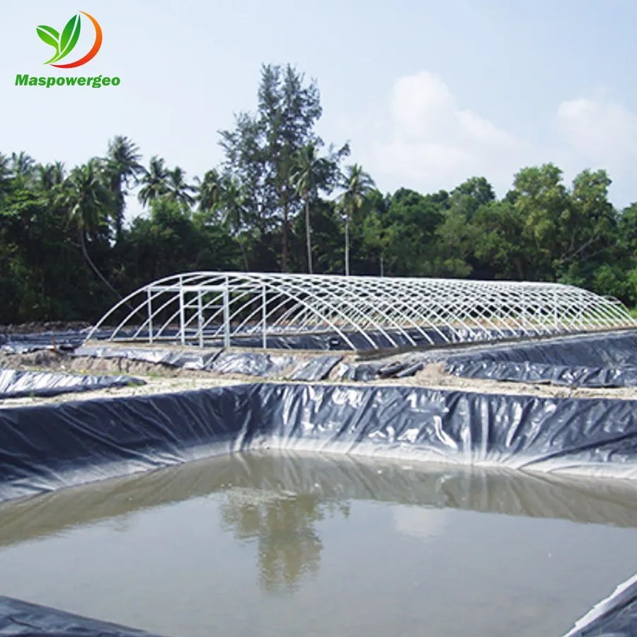 איטום מים 0.5 0.75 1.5 1 2 מ""מ HDPE LDPE גיאוממברנה עבור תוחם בריכת חוות דגים