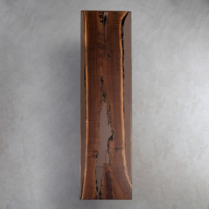 โต๊ะกาแฟอีพ็อกซี่วาลนัทสีดำแบบอเมริกันโต๊ะรับประทานอาหารอีพ็อกซี่หรูหราทันสมัย - Product Image 2