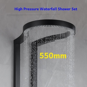 <span class=keywords><strong>Colonne</strong></span> <span class=keywords><strong>de</strong></span> douche <span class=keywords><strong>de</strong></span> luxe à 5 jets, pomme <span class=keywords><strong>de</strong></span> douche cascade <span class=keywords><strong>de</strong></span> 550 mm <span class=keywords><strong>de</strong></span> large, haute pression, lumière LED, ensemble <span class=keywords><strong>de</strong></span> douche <span class=keywords><strong>gris</strong></span> pour <span class=keywords><strong>salle</strong></span> <span class=keywords><strong>de</strong></span> <span class=keywords><strong>bain</strong></span> - Product Image 2