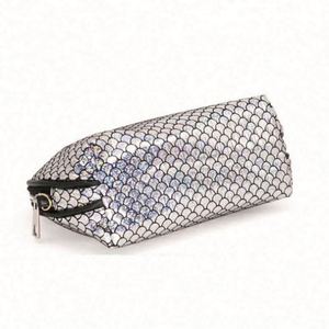 <b>Glitter</b> Mermaid Sequins Zipper Makeup Bag Girl Sparkle Luxury Shiny Fish Scales Cosmetic Bag Pouch - Product Image 2