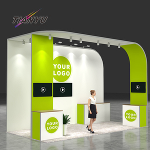 3x6 bán lẻ thương mại công bằng triển lãm Thiết bị xây dựng gian hàng cong thiết kế 3D ý tưởng thương mại hiển thị triển lãm triển lãm - Product Image 5