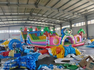 Circuito de Obstáculos Inflable Interactivo, Tipo Casa de Brinco para Adultos, Resistente para Exteriores, de Grado Comercial, PVC Impermeable - Product Image 6