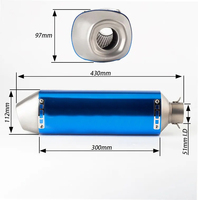 Silencieux d'Échappement pour Moto SYM MAXSYM400 Tuyau d'échappement Gts 250 300